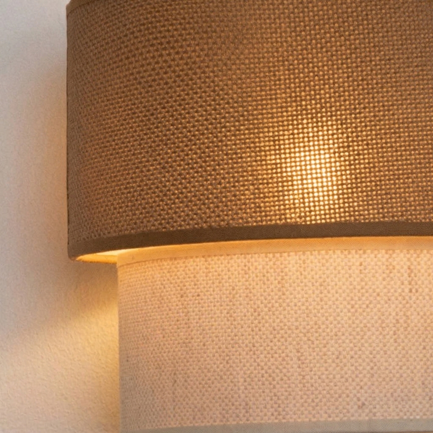 Brilagi - BOHO ECO LED Wall Light 1xE27/10W/230V beige/cream