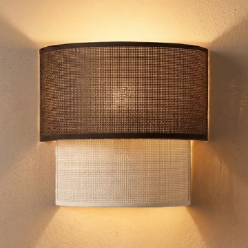 Brilagi - BOHO ECO LED Wall Light 1xE27/10W/230V Brown/Cream