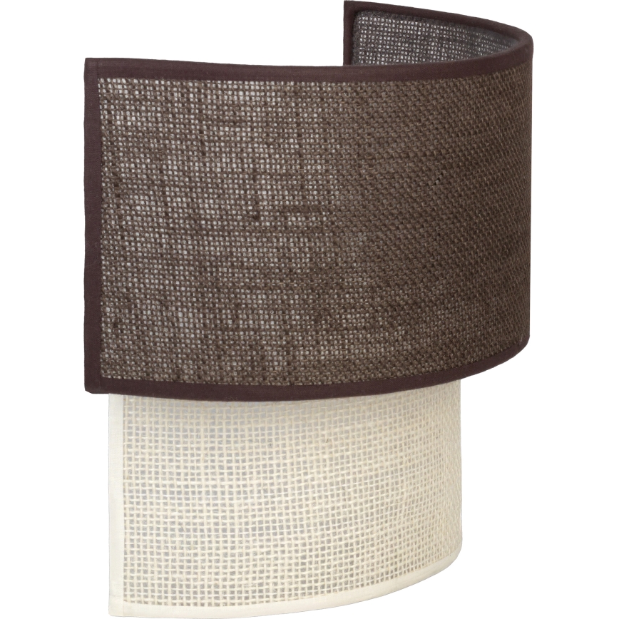 Brilagi - BOHO ECO LED Wall Light 1xE27/10W/230V Brown/Cream