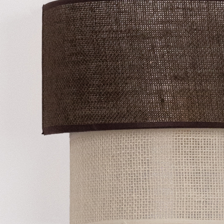 Brilagi - BOHO ECO LED Wall Light 1xE27/10W/230V Brown/Cream