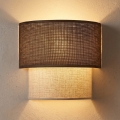 Brilagi - BOHO ECO LED Wall Light 1xE27/10W/230V Brown/Cream