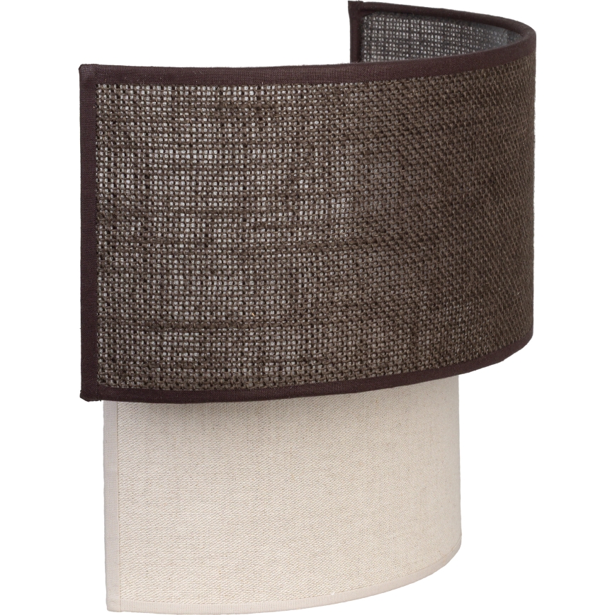 Brilagi - BOHO ECO LED Wall Light 1xE27/10W/230V Brown/Cream