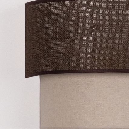 Brilagi - BOHO ECO LED Wall Light 1xE27/10W/230V Brown/Cream