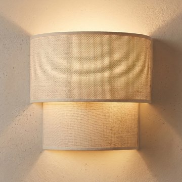 Brilagi - BOHO ECO LED Wall Light 1xE27/10W/230V cream