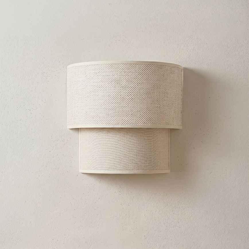 Brilagi - BOHO ECO LED Wall Light 1xE27/10W/230V cream