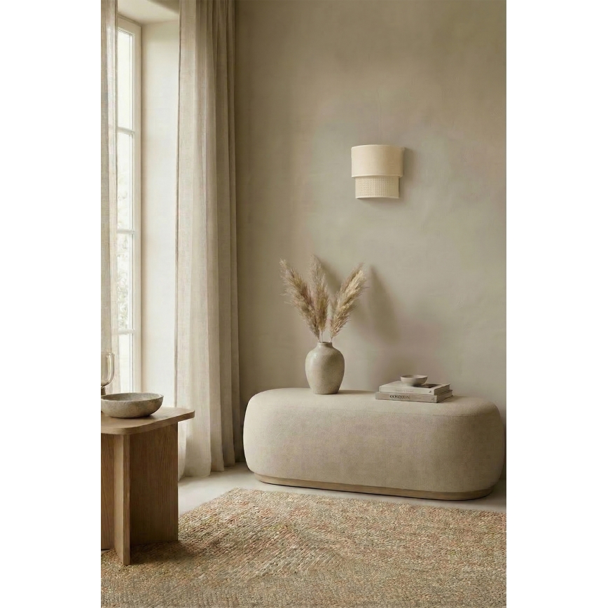 Brilagi - BOHO ECO LED Wall Sconce 1xE27/10W/230V Cream