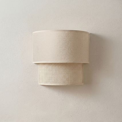 Brilagi - BOHO ECO LED Wall Sconce 1xE27/10W/230V Cream