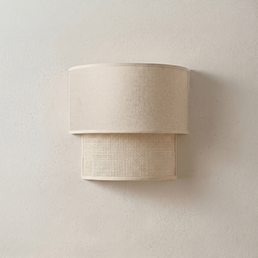 Brilagi - BOHO ECO LED Wall Sconce 1xE27/10W/230V Cream