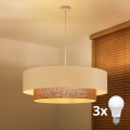 Brilagi - BOHO STYLE LED Cable Pendant 3x E27/15W/230V Ø 80 cm