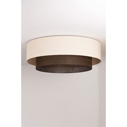 Brilagi - BOHO STYLE LED Ceiling Light 3xE27/15W/230V Ø 80 cm cream/brown
