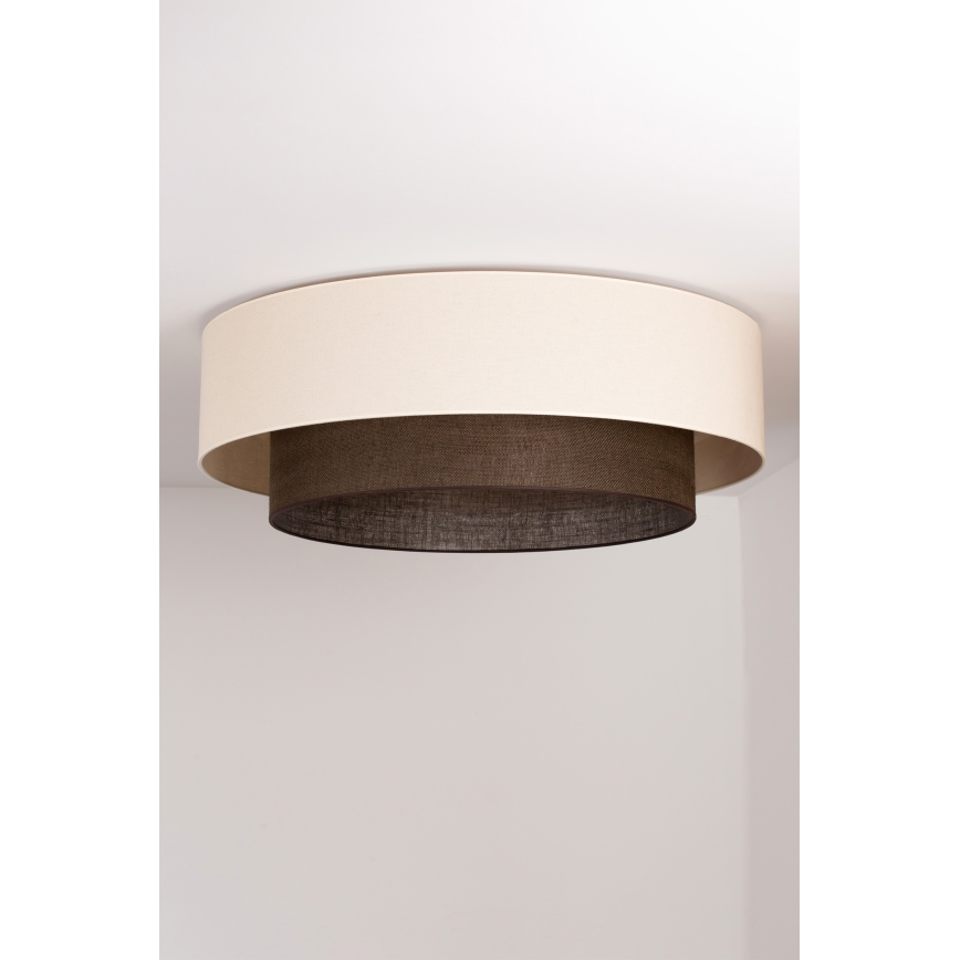 Brilagi - BOHO STYLE LED Ceiling Light 3xE27/15W/230V Ø 80 cm cream/brown