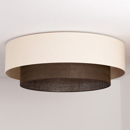 Brilagi - BOHO STYLE LED Ceiling Light 3xE27/15W/230V Ø 80 cm cream/brown