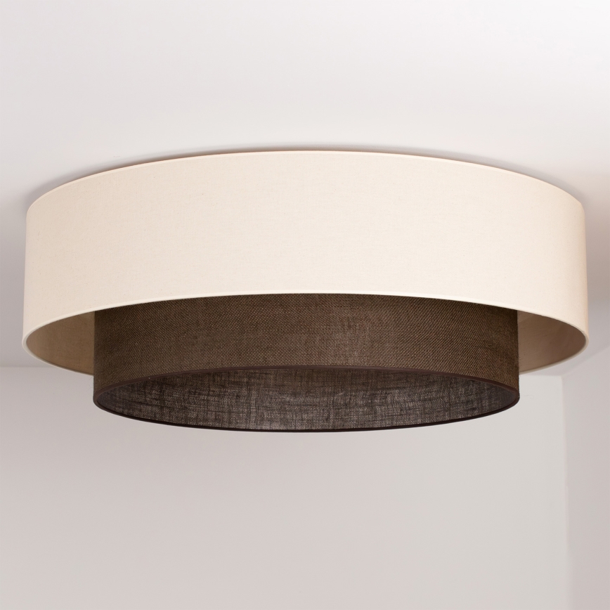 Brilagi - BOHO STYLE LED Ceiling Light 3xE27/15W/230V Ø 80 cm cream/brown