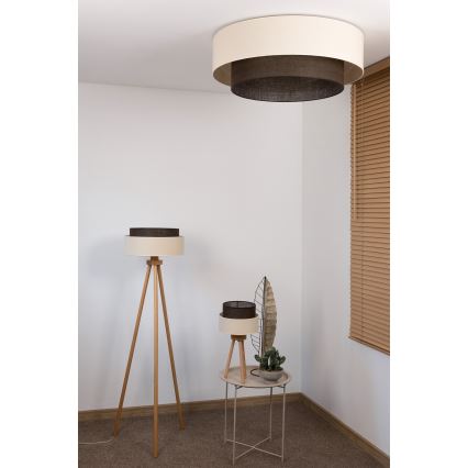 Brilagi - BOHO STYLE LED Ceiling Light 3xE27/15W/230V Ø 80 cm cream/brown