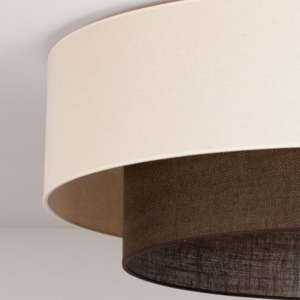 Brilagi - BOHO STYLE LED Ceiling Light 3xE27/15W/230V Ø 80 cm cream/brown