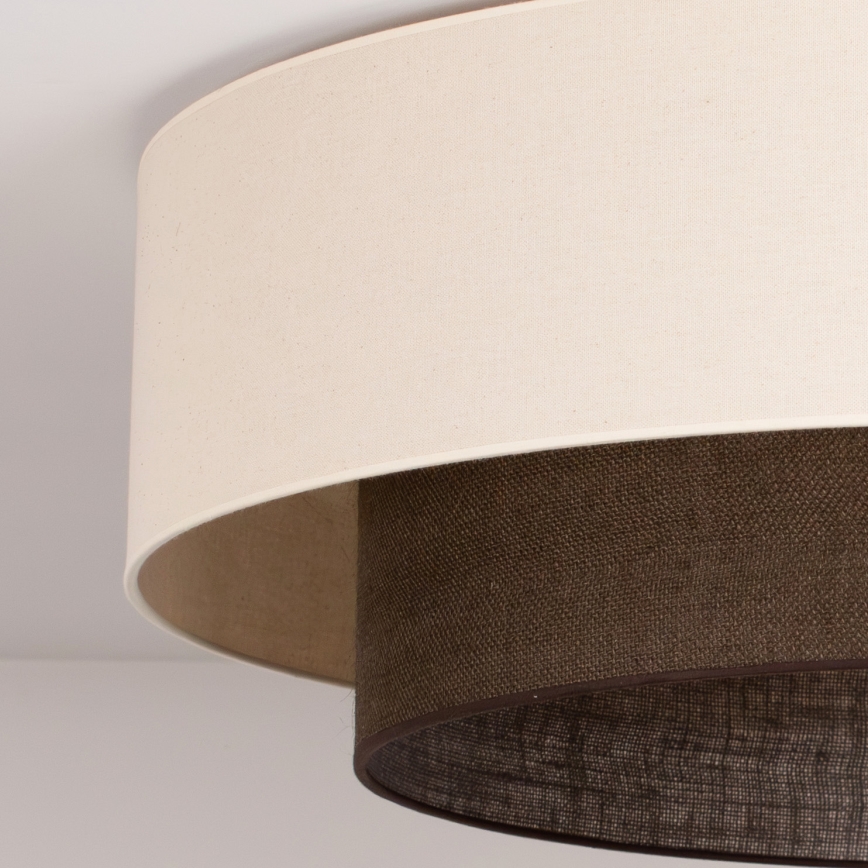 Brilagi - BOHO STYLE LED Ceiling Light 3xE27/15W/230V Ø 80 cm cream/brown