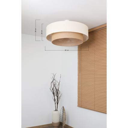 Brilagi - BOHO STYLE LED Semi-Flush Chandelier 3xE27/15W/230V Ø 80 cm
