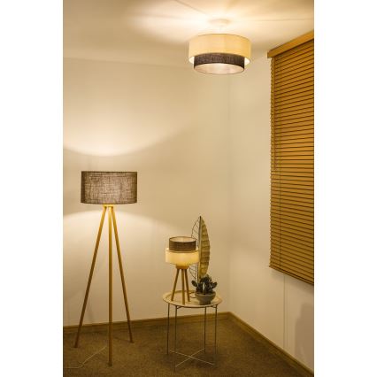 Brilagi - BOHO STYLE LED Surface-Mounted Chandelier 1xE27/15W/230V Ø 40 cm cream/brown