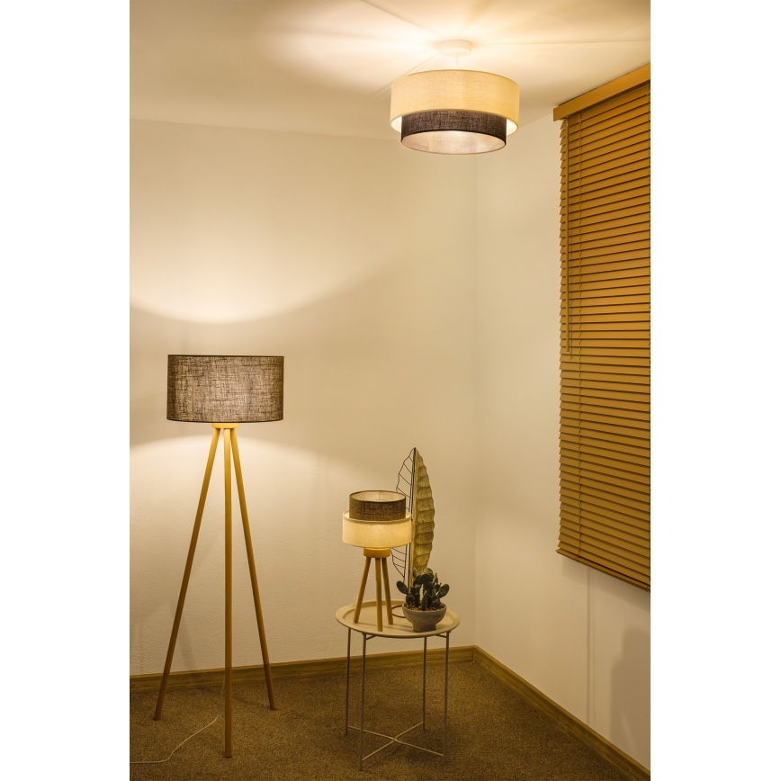 Brilagi - BOHO STYLE LED Surface-Mounted Chandelier 1xE27/15W/230V Ø 40 cm cream/brown