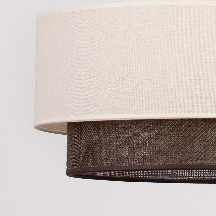 Brilagi - BOHO STYLE LED Surface-Mounted Chandelier 1xE27/15W/230V Ø 40 cm cream/brown