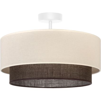 Brilagi - BOHO STYLE LED Surface-Mounted Chandelier 1xE27/15W/230V Ø 40 cm cream/brown