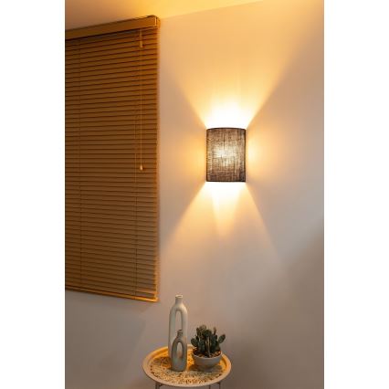 Brilagi - BOHO STYLE LED Wall Light 1xE27/15W/230V brown
