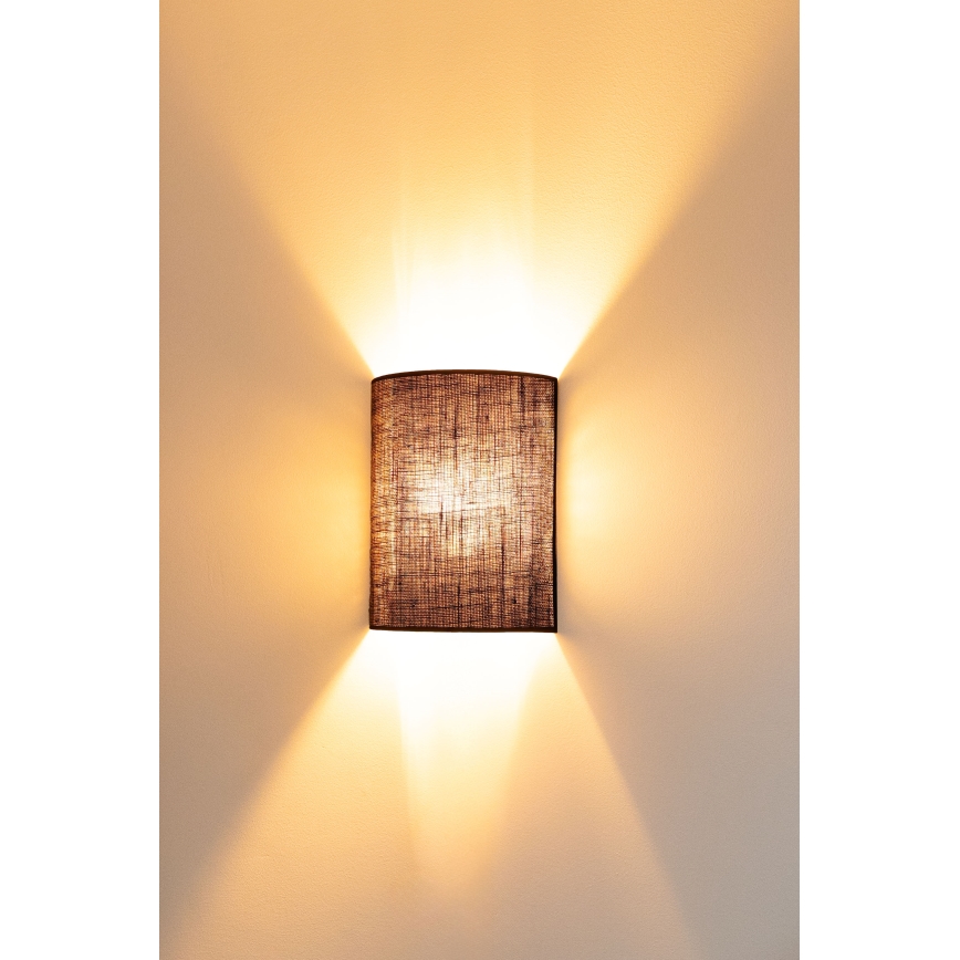 Brilagi - BOHO STYLE LED Wall Light 1xE27/15W/230V brown