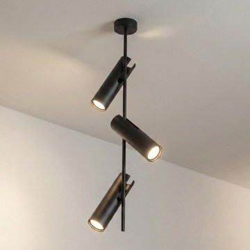 Brilagi - BRANCH 3xGU10/30W/230V Black Stem Pendant