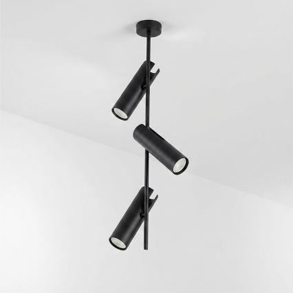 Brilagi - BRANCH 3xGU10/30W/230V Black Stem Pendant