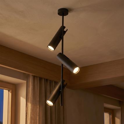 Brilagi - BRANCH 3xGU10/30W/230V Black Stem Pendant