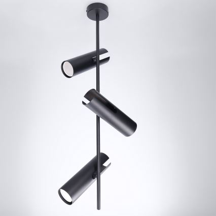 Brilagi - BRANCH 3xGU10/30W/230V Black Stem Pendant