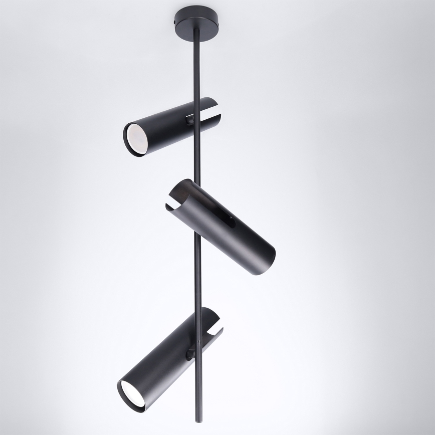 Brilagi - BRANCH 3xGU10/30W/230V Black Stem Pendant