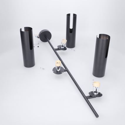 Brilagi - BRANCH 3xGU10/30W/230V Black Stem Pendant