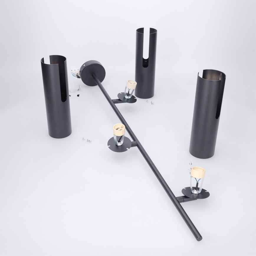 Brilagi - BRANCH 3xGU10/30W/230V Black Stem Pendant