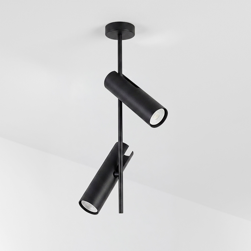 Brilagi - BRANCH rod chandelier 2x GU10/30W/230V Black