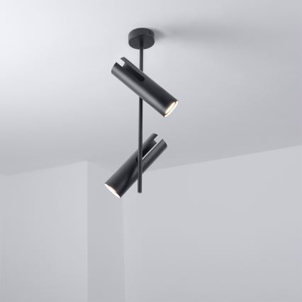 Brilagi - BRANCH rod chandelier 2x GU10/30W/230V Black