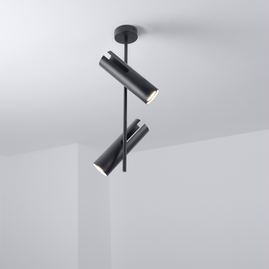 Brilagi - BRANCH rod chandelier 2x GU10/30W/230V Black