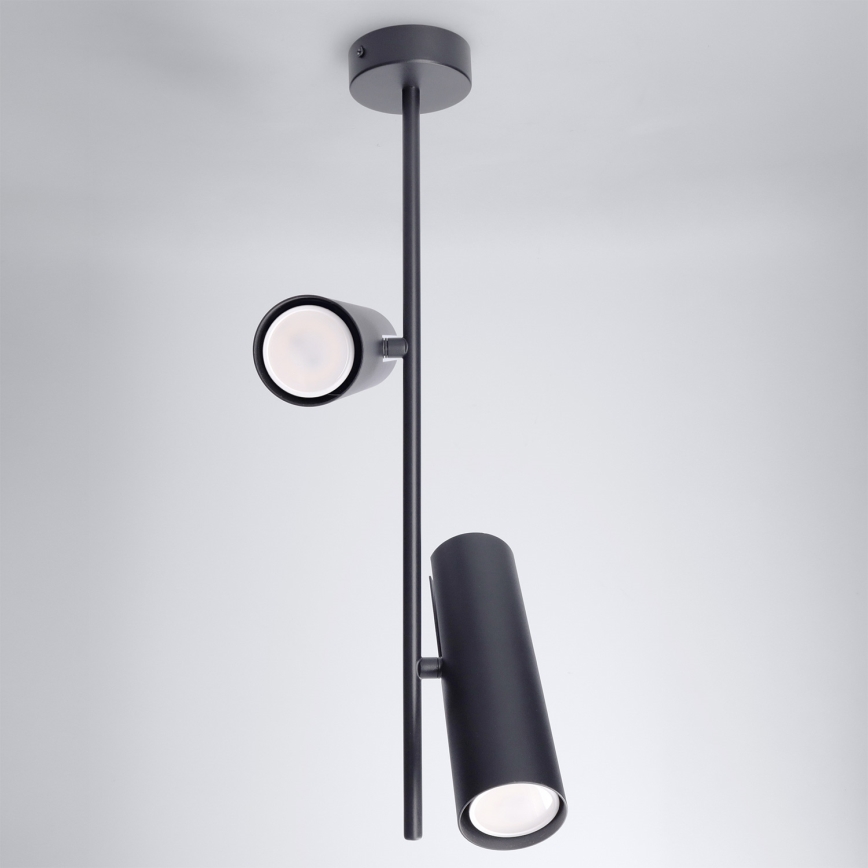 Brilagi - BRANCH rod chandelier 2x GU10/30W/230V Black