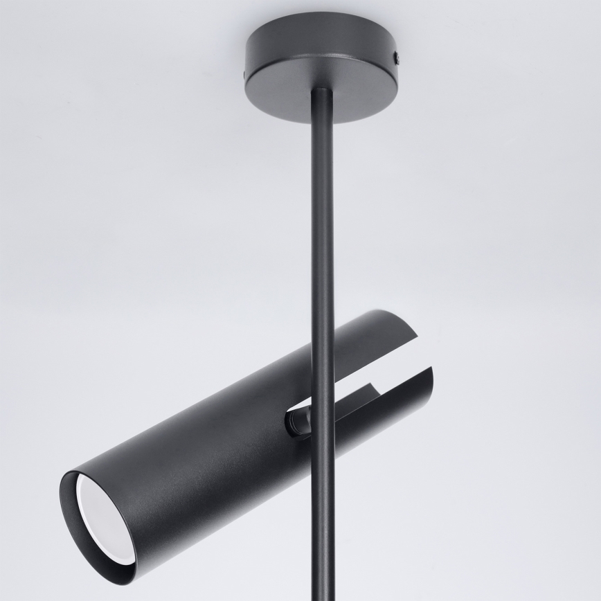 Brilagi - BRANCH rod chandelier 2x GU10/30W/230V Black