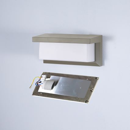 Brilagi - LED Dimmable Outdoor Wall Light BRICKY 1xE27/6W/230V 2700-6500K IP54 grey