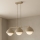 Brilagi - Cable-hung chandelier 3xE27/60W/230V beige/gold