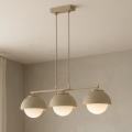 BRILAGI - Cable-hung chandelier COSMO 3xE27/60W/230V beige/gold