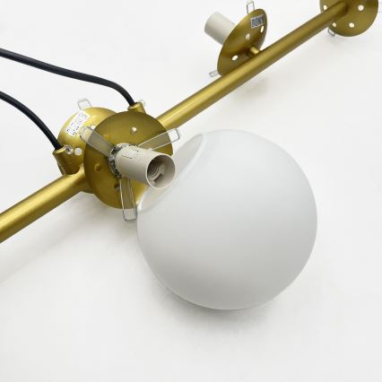 Brilagi - Cable-hung chandelier MALONY 6xE14/20W/230V gold