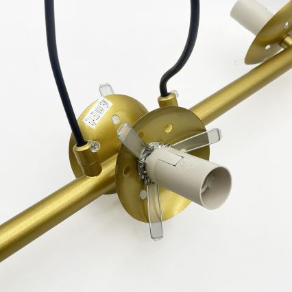 Brilagi - Cable-hung chandelier MALONY 6xE14/20W/230V gold