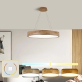 Brilagi - Cable-hung LED Pendant FALCON WOOD LED/40W/230V 3000/4000/6000K Ø 60 cm wood