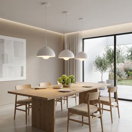 BRILAGI - Cable-hung pendant COSMO 1xE27/60W/230V Ø 30 cm white