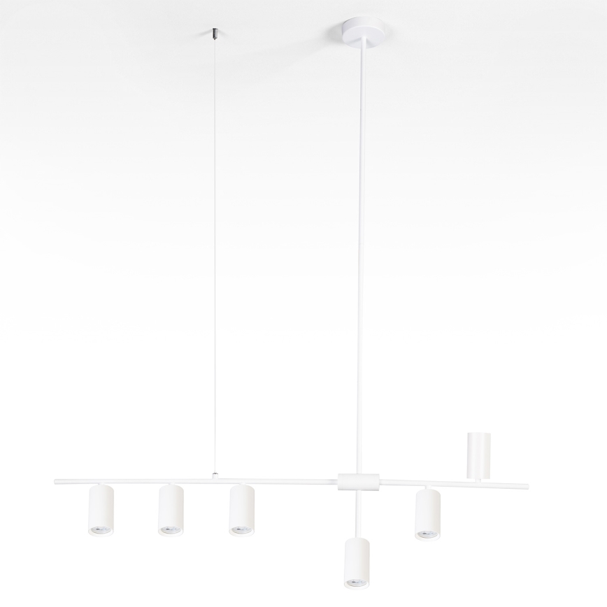 Brilagi - Cable-hung pendant CRANE 6xGU10/30W/230V white