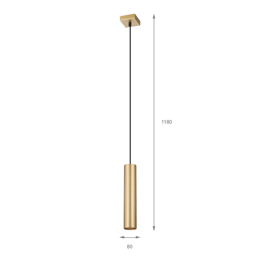 Brilagi - Cable-hung pendant CRISPINA 1xGU10/10W/230V, Gold