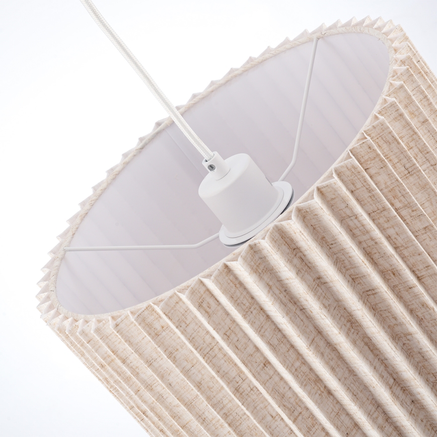 Brilagi - Cable-hung pendant lamp NORDIC WAVE 1xE27/15W/230V Ø 32 cm linen/white