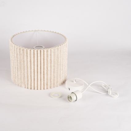 Brilagi - Cable-hung pendant lamp NORDIC WAVE 1xE27/15W/230V Ø 32 cm linen/white